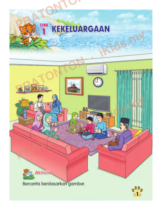Pratonton muka 1 lembaran Pemahaman Bahasa Melayu 2 — Bahasa Melayu Tahun 2