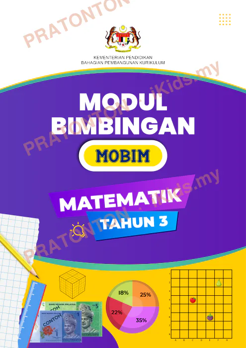 Pratonton muka 1 lembaran Modul Matematik 8 — Matematik Tahun 3