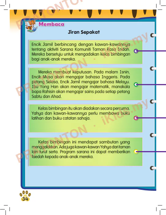 Pratonton muka 8 lembaran Pemahaman Bahasa Melayu 15 — Bahasa Melayu Tahun 2