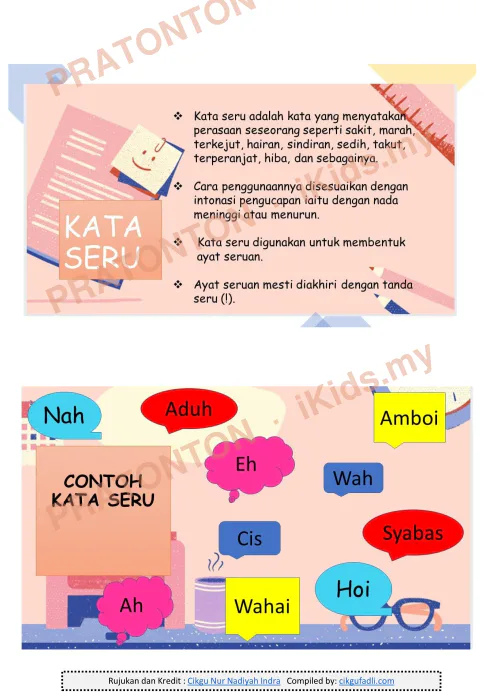 Pratonton muka 1 lembaran Modul Bahasa Melayu 5 — Bahasa Melayu Tahun 2