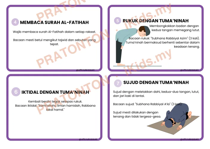 Pratonton muka 2 lembaran 13 RUKUN SOLAT — Pendidikan Islam Anak Istimewa