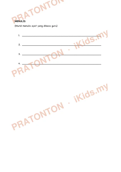 Pratonton muka 4 lembaran Kertas Soalan Bahasa Melayu 4 — Bahasa Melayu Tahun 2