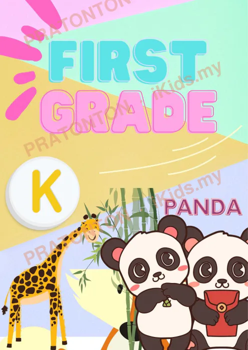 Pratonton muka 1 lembaran 1st Grade — Mewarna Anak Istimewa