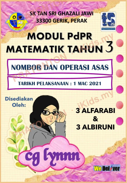 Pratonton muka 1 lembaran Modul Matematik 5 — Matematik Tahun 3