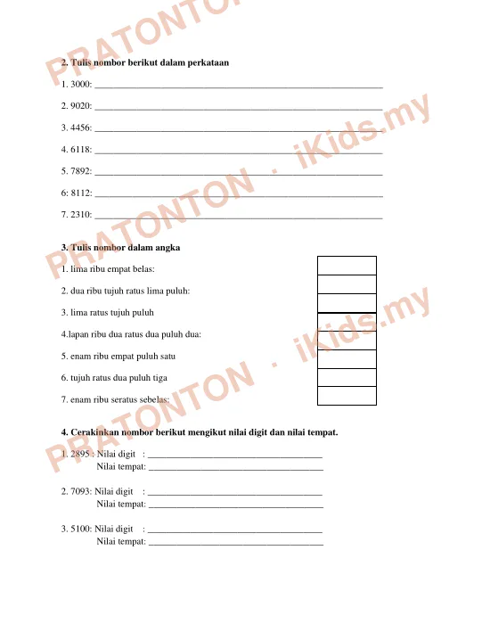 Pratonton muka 2 lembaran Modul Matematik 23 — Matematik Tahun 3