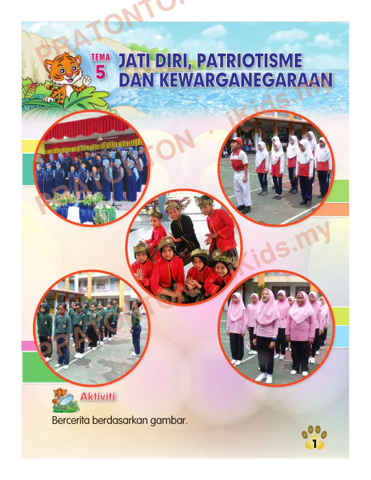 Pratonton muka 1 lembaran Pemahaman Bahasa Melayu 9 — Bahasa Melayu Tahun 2