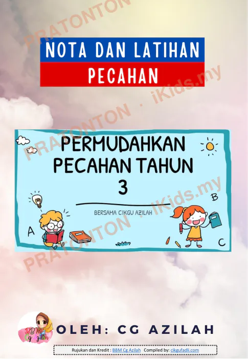Pratonton muka 1 lembaran Lembaran Kerja Matematik (Operasi) 3 — Matematik Tahun 3