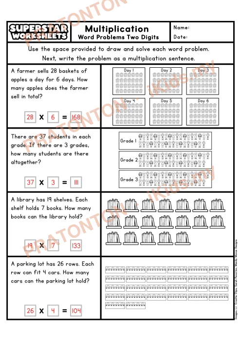 Pratonton muka 2 lembaran Latihan Matematik — Matematik Tahun 4
