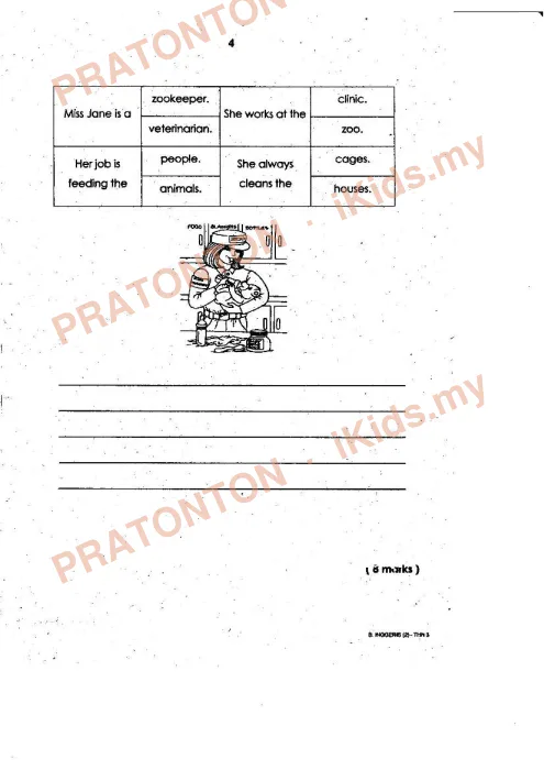 Pratonton muka 4 lembaran Kertas Soalan Bahasa Inggeris 18 — Bahasa Inggeris Tahun 3