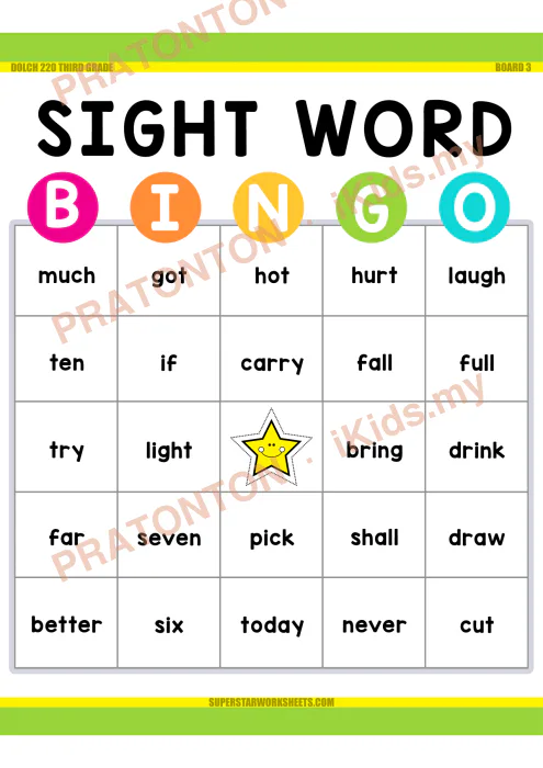 Pratonton muka 1 lembaran Kad Imbasan Bahasa Inggeris 5 — Bahasa Inggeris Tahun 3