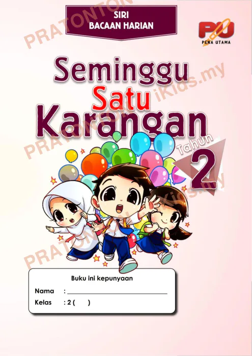 Pratonton muka 1 lembaran Penulisan Bahasa Melayu 9 — Bahasa Melayu Tahun 2