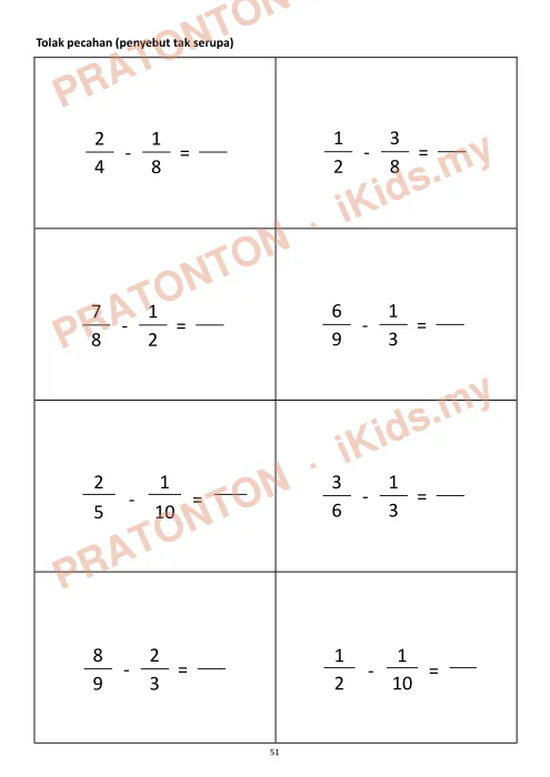 Pratonton muka 51 lembaran Modul Matematik 7 — Matematik Tahun 3