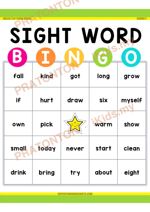 Pratonton muka 1 lembaran Kad Imbasan Bahasa Inggeris 6 — Bahasa Inggeris Tahun 3