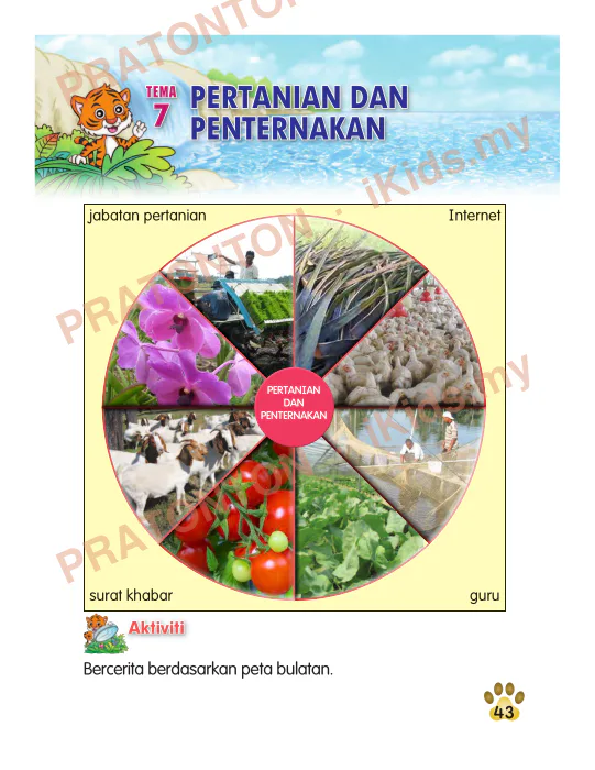 Pratonton muka 1 lembaran Pemahaman Bahasa Melayu 8 — Bahasa Melayu Tahun 2