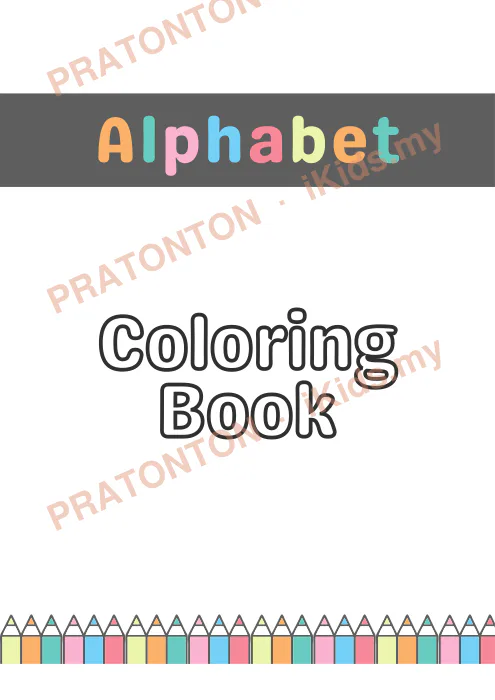 Pratonton muka 1 lembaran ABC Coloring Book Fruits — Mewarna Anak Istimewa