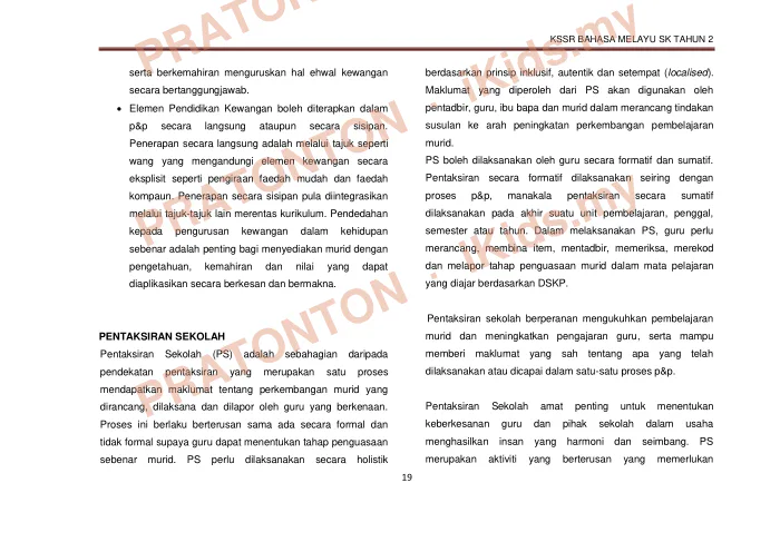Pratonton muka 31 lembaran Lembaran Kerja Bahasa Melayu 10 — Bahasa Melayu Tahun 2