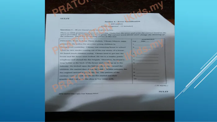 Pratonton muka 16 lembaran B- RATIONAL CLOZE — Bahasa Inggeris Tahun 1