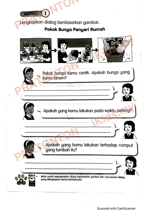 Pratonton muka 4 lembaran Modul Bahasa Melayu 9 — Bahasa Melayu Tahun 2