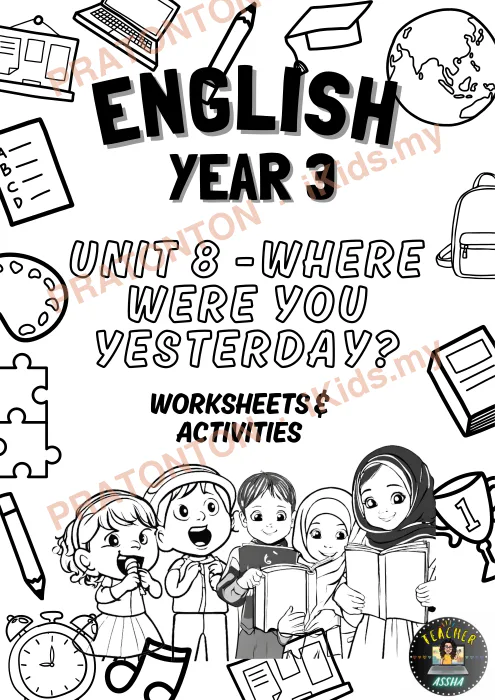 Pratonton muka 1 lembaran Latihan Bahasa Inggeris 33 — Bahasa Inggeris Tahun 3