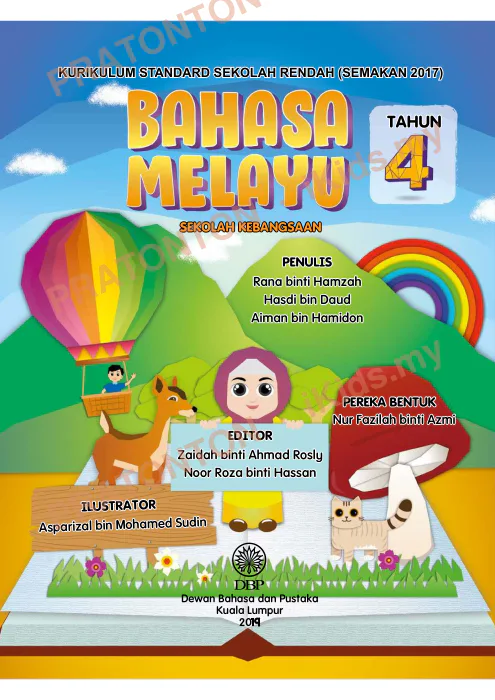 Pratonton muka 1 lembaran Bahan Bahasa Melayu — Bahasa Melayu Tahun 4