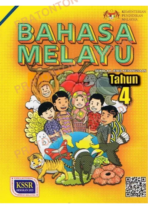 Pratonton muka 1 lembaran Bahan Bahasa Melayu — Bahasa Melayu Tahun 4