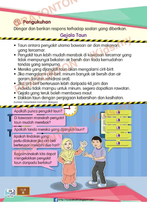 Pratonton muka 46 lembaran Bahan Bahasa Melayu — Bahasa Melayu Tahun 3