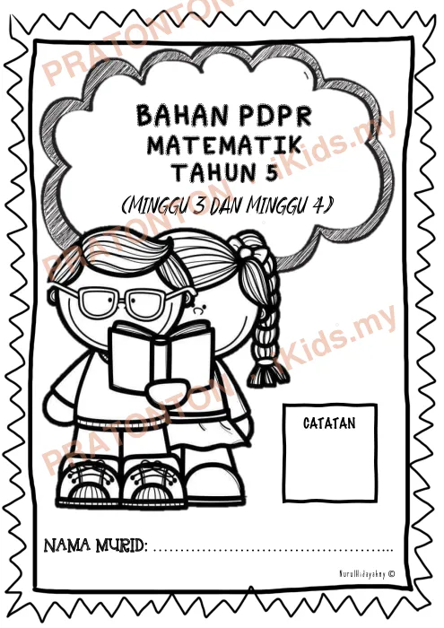 Pratonton muka 1 lembaran Bahan PdPR Matematik Tahun 5 — Nombor Bulat dan Operasi (Minggu 3 dan 4) — Matematik Tahun 5