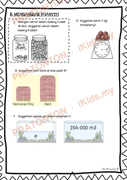 Pratonton muka 4 lembaran Bahan PdPR Matematik Tahun 5 — Nombor Bulat dan Operasi (Minggu 3 dan 4) — Matematik Tahun 5