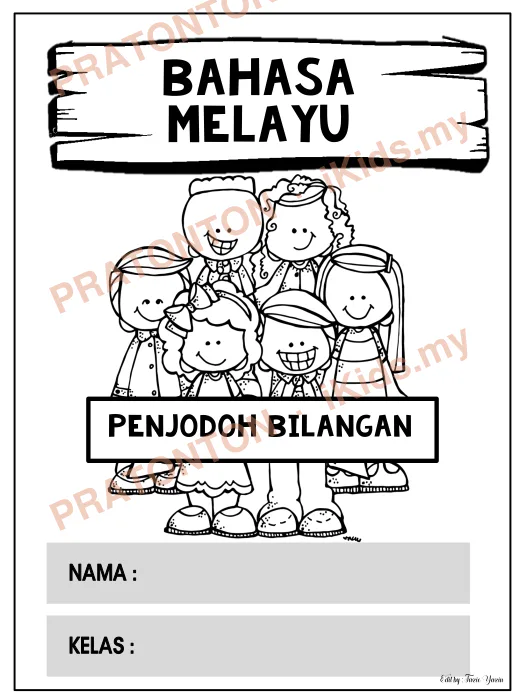 Pratonton muka 1 lembaran BAHASA — Bahasa Melayu Tahun 1