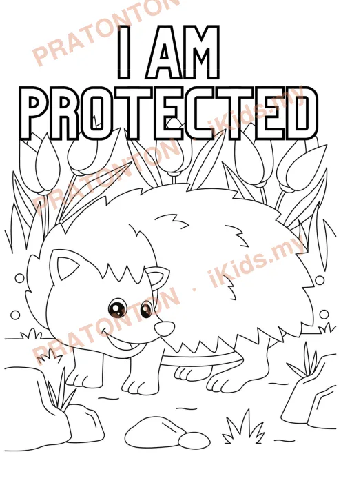Pratonton muka 1 lembaran Book Coloring Animals ABC — Mewarna Anak Istimewa