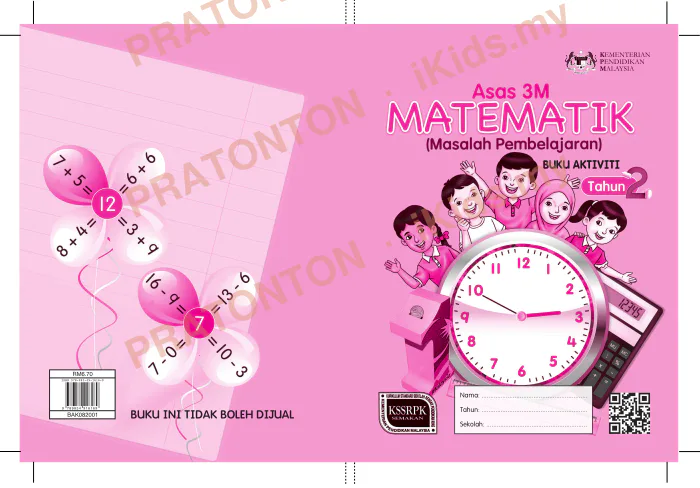 Pratonton muka 1 lembaran BUKU AKTIVITI — Matematik Tahun 2