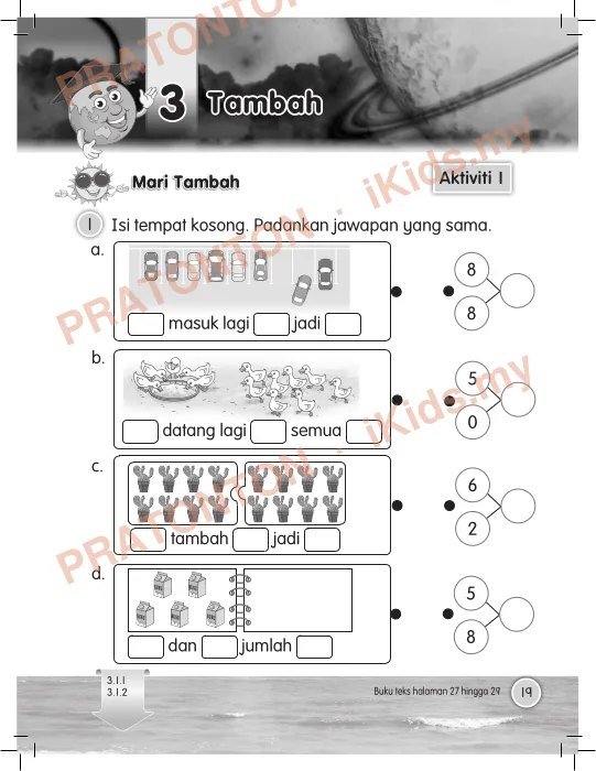 Pratonton muka 25 lembaran BUKU AKTIVITI — Matematik Tahun 2
