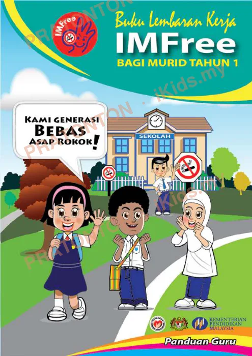 Pratonton muka 1 lembaran Buku Lembaran Kerja Tahun 1 — Pendidikan Kesihatan Tahun 1