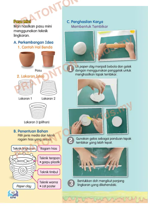 Pratonton muka 50 lembaran BUKU PENDIDIKAN SENI VISUAL TAHUN 5 (2017) — Pendidikan Kesenian Tahun 5