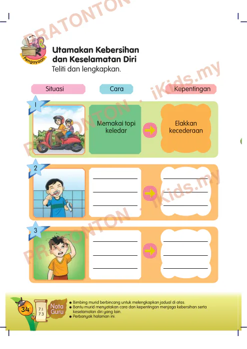 Pratonton muka 42 lembaran Buku Tahun 1 - Pendidikan Moral — Pendidikan Moral Tahun 1