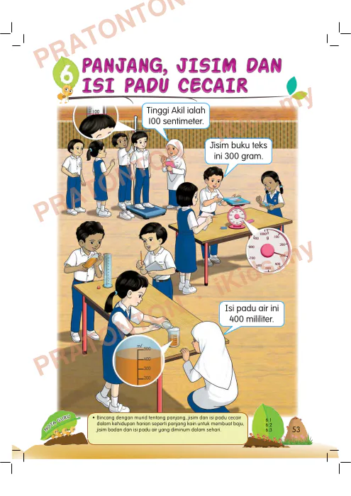 Pratonton muka 1 lembaran Buku Teks Matematik 1 — Matematik Tahun 2