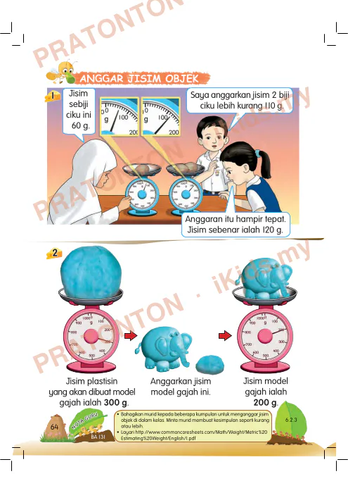 Pratonton muka 12 lembaran Buku Teks Matematik 1 — Matematik Tahun 2