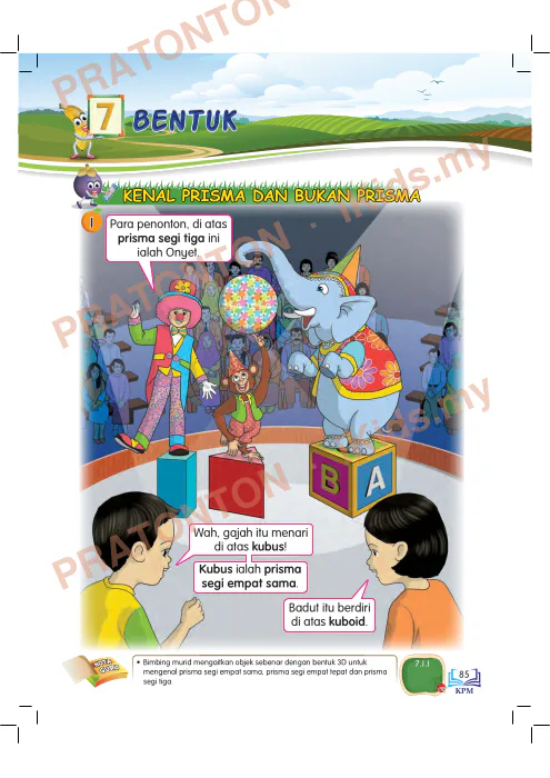 Pratonton muka 1 lembaran Buku Teks Matematik — Matematik Tahun 3