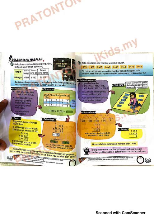 Pratonton muka 28 lembaran buku teks matematik tahun 4 kssr semakan — Matematik Tahun 4