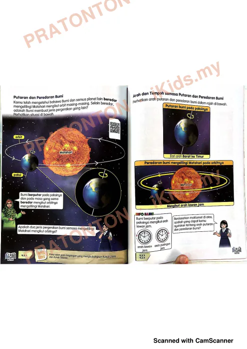 Pratonton muka 4 lembaran Buku Teks Sains 10 — Sains Tahun 4