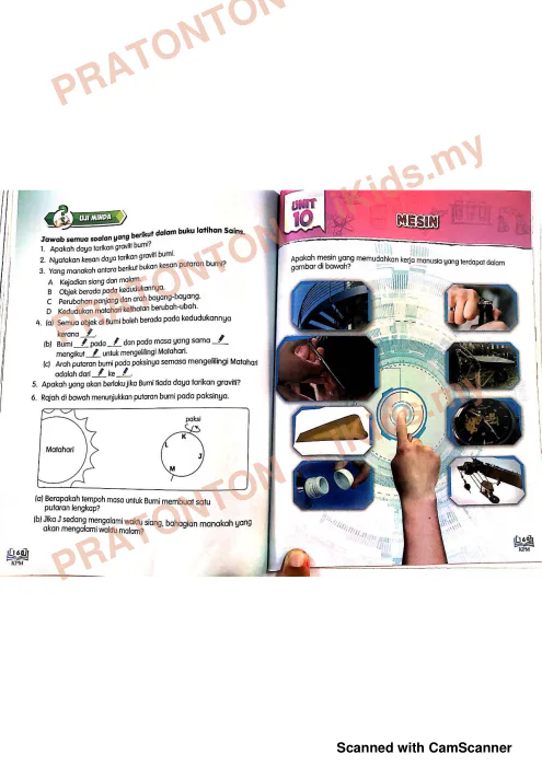 Pratonton muka 1 lembaran Buku Teks Sains 11 — Sains Tahun 4