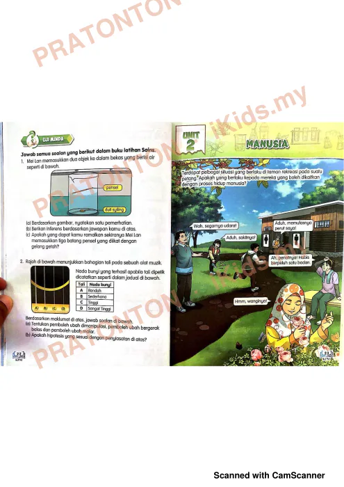 Pratonton muka 1 lembaran Buku Teks Sains 2 — Sains Tahun 4