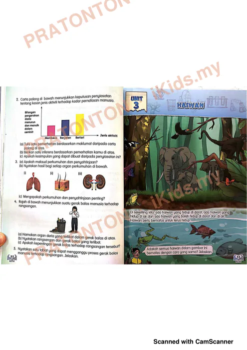 Pratonton muka 1 lembaran Buku Teks Sains 3 — Sains Tahun 4