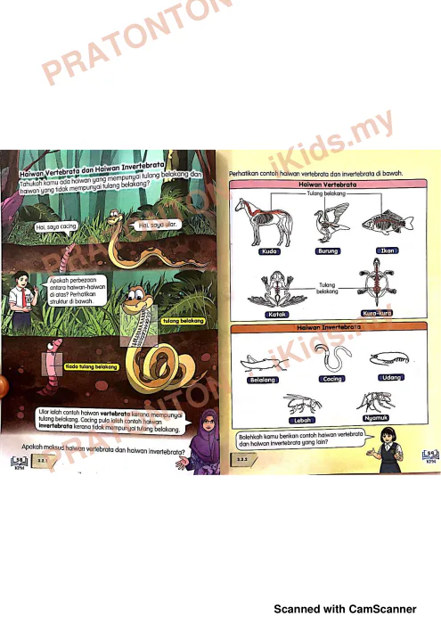 Pratonton muka 4 lembaran Buku Teks Sains 3 — Sains Tahun 4