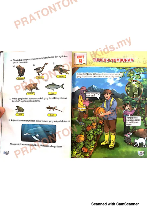 Pratonton muka 1 lembaran Buku Teks Sains 4 — Sains Tahun 4