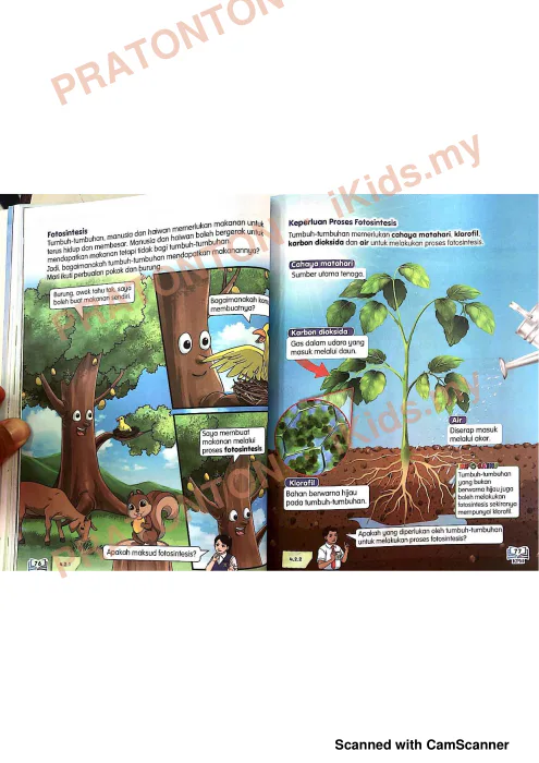 Pratonton muka 5 lembaran Buku Teks Sains 4 — Sains Tahun 4