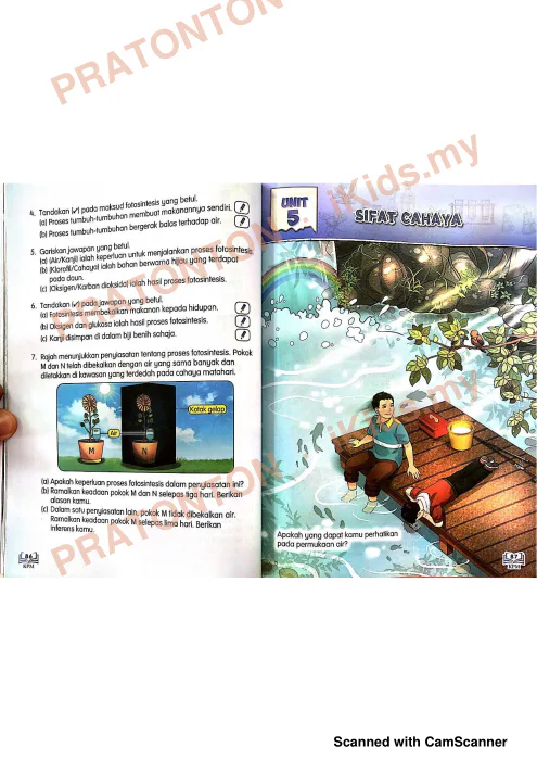 Pratonton muka 1 lembaran Buku Teks Sains 5 — Sains Tahun 4