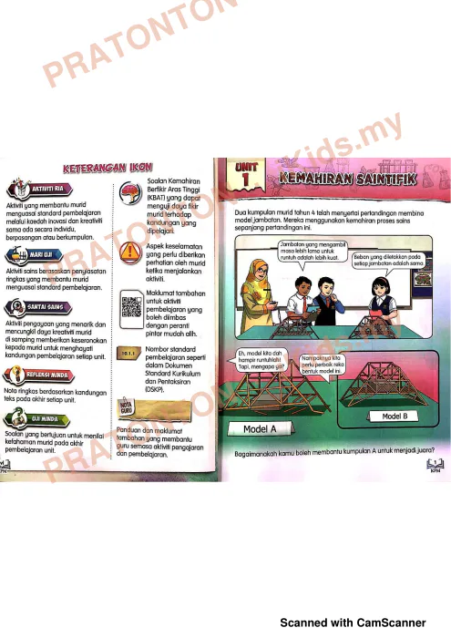 Pratonton muka 1 lembaran Buku Teks Sains 6 — Sains Tahun 4