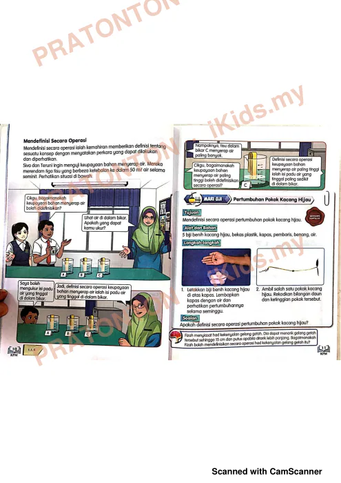 Pratonton muka 6 lembaran Buku Teks Sains 6 — Sains Tahun 4