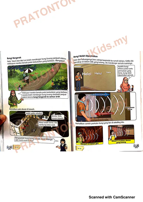 Pratonton muka 3 lembaran Buku Teks Sains 7 — Sains Tahun 4